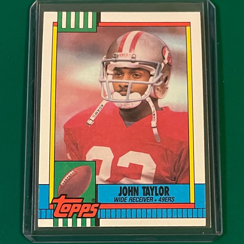 John Taylor #10 1990 Topps Football Trading Card
